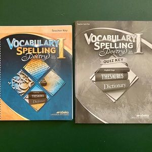 Abeka 7th Vocabulary Spelling Poetry Teacher Keys